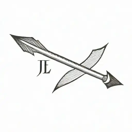 an arrow with the word japanese written on it tattoo design idea
