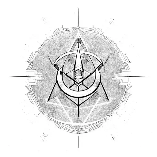alchemy symbol tattoo design idea