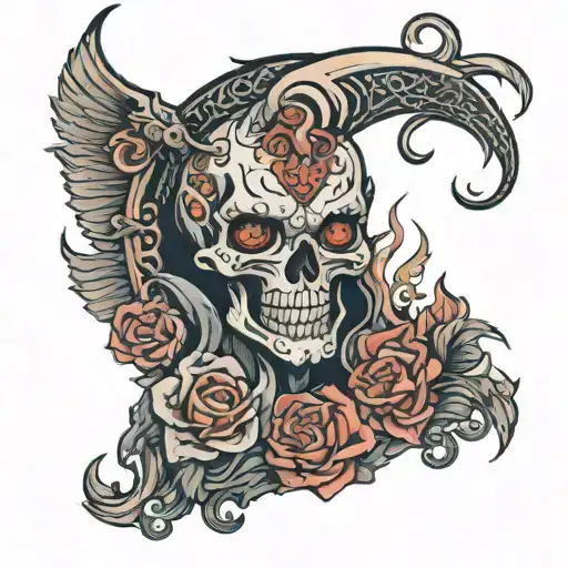 made in hell tattoo design idea