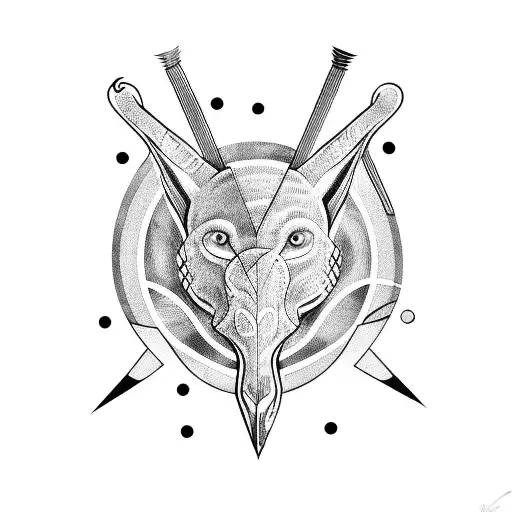 lines with arrows tattoo design idea