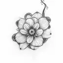 forget me not flower  tattoo design idea