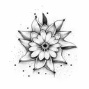forget me not flower  tattoo design idea