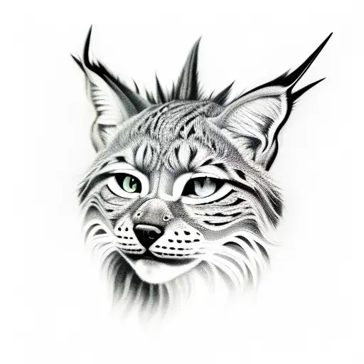pumpkin, lynx, spartan tattoo design idea