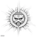 philippines sun tattoo design idea