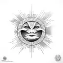 philippines sun tattoo design idea