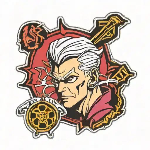 polnareff earring  tattoo design idea