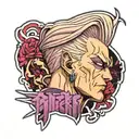 polnareff earring  tattoo design idea