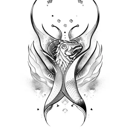 Pisces+Gemini+Scorpio+Leo tattoo design idea
