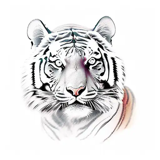 tiger eyes only tattoo design idea