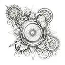 12 laws of the universe tattoo design idea