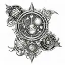 12 laws of the universe tattoo design idea