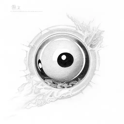 8 Ball tattoo design idea