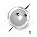 8 Ball tattoo design idea