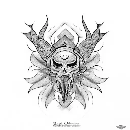 Symbol Based on the song Just Pretend by Bad Omens tattoo design idea