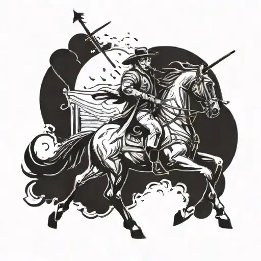 Paul Revere midnight ride tattoo design idea