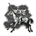 Paul Revere midnight ride tattoo design idea