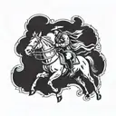 Paul Revere midnight ride tattoo design idea