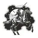Paul Revere midnight ride tattoo design idea