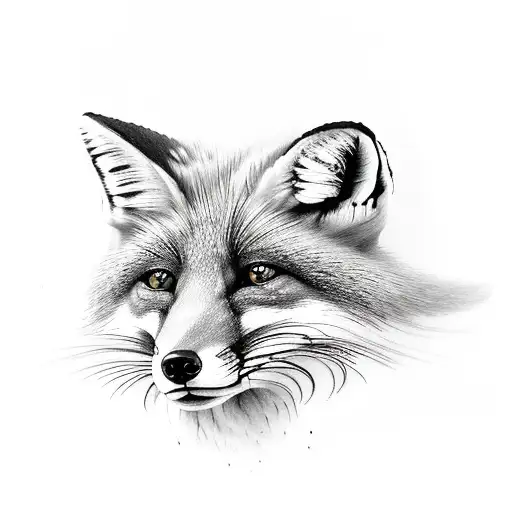 Fox tattoo design idea