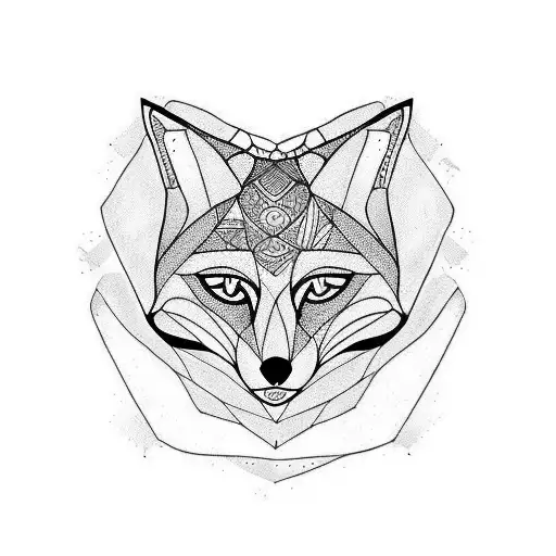 Fox tattoo design idea