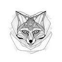 Fox tattoo design idea