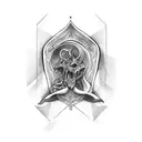 Renaissance theme for collar bone area tattoo design idea