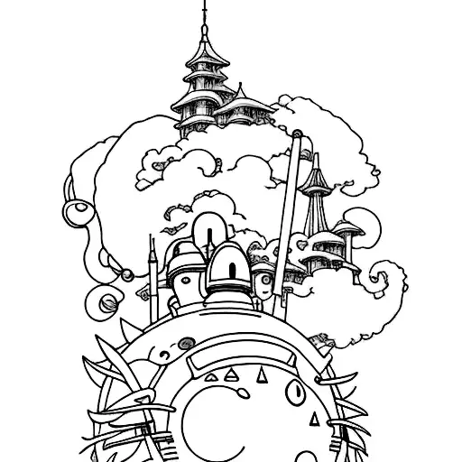 studio ghibli  tattoo design idea