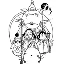 studio ghibli  tattoo design idea