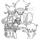 studio ghibli  tattoo design idea