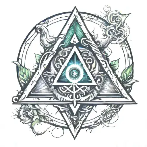empath protection rune tattoo design idea