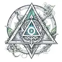 empath protection rune tattoo design idea
