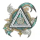 empath protection rune tattoo design idea