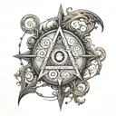 empath protection rune tattoo design idea