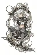 magic circle tattoo design idea