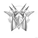 paper crane tattoo design idea