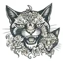 Remember that laughter prolongs life, and even if the cats are scratching your soul, try to find positive moments. tattoo design idea