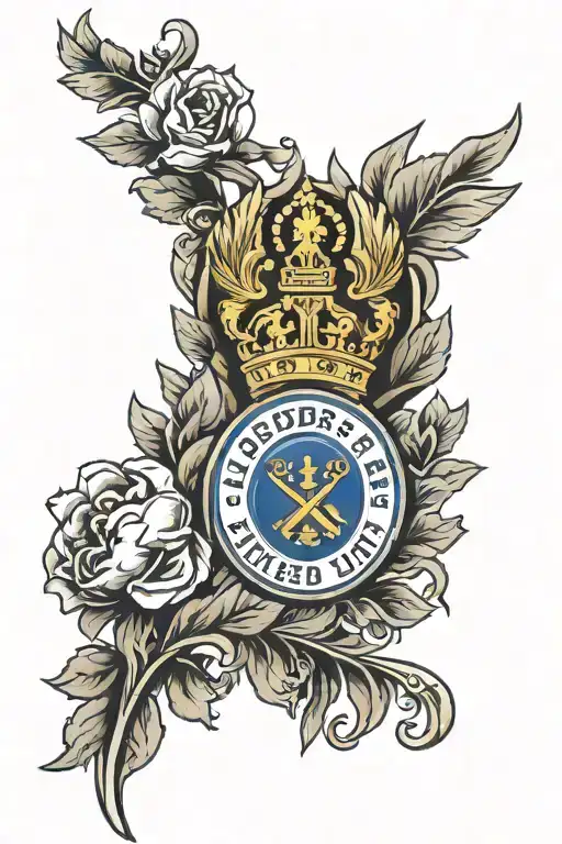 leeds united logo tattoo design idea