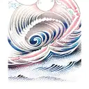 Ocean Wave tattoo design idea