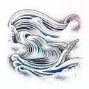 Ocean Wave tattoo design idea