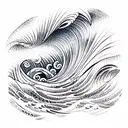 Ocean Wave tattoo design idea