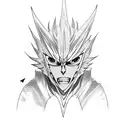 ichigo kurosaki anime bankai tribal tattoo design idea