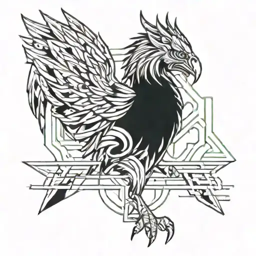 griffin tattoo design idea
