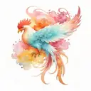 Simurgh tattoo design idea