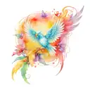 Simurgh tattoo design idea