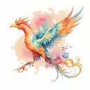 Simurgh tattoo design idea