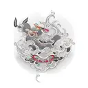 1000-7 tattoo design idea