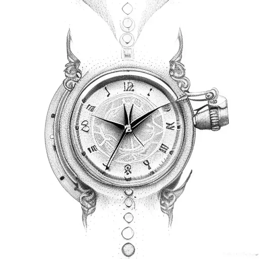 wrist watch for software developers tattoo design idea