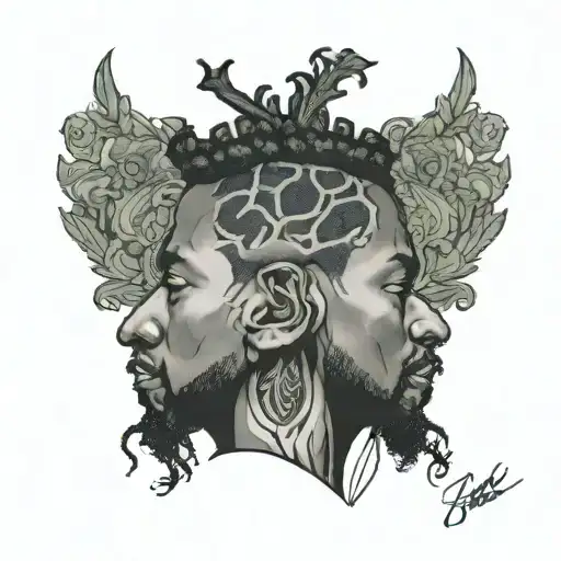 Kendrick Lamar tattoo design idea