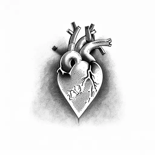 heart break as a broken window for a cest tattoo tattoo design idea