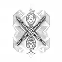 ogham tattoo design idea